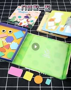 Magnets Jigsaw Puzzle Baby Toys Montessori Materials Geometric Shape Matching Educational Toys