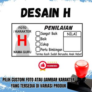 [COD] Stempel Penilaian Guru Unik Bisa Pakai Foto Sendiri