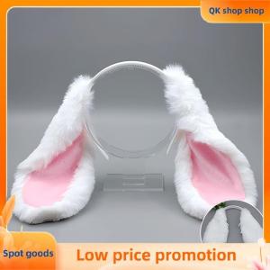 ✨QK shop✨ Cute Bunny Ears Headband Plush Rabbit Hair Hoop Headwear Cosplay Costume Hair Accessories For Adults Party