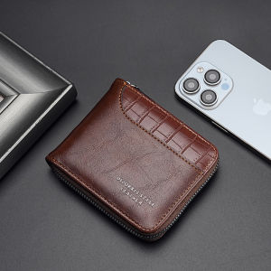 Mens Short Antitheft Wallet Portable Multifunctional Coin Card Case