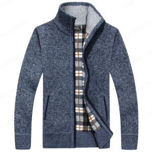 Mens solid color pullover sweater high neck mens casual knitwear