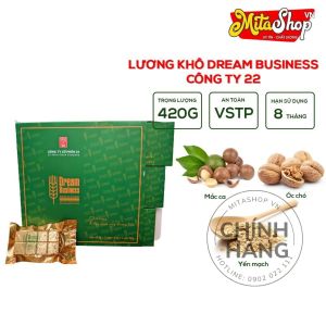 Lương Khô Quân Đội Cao Cấp Dream Business macca óc chó yến mach