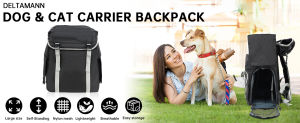 Dog Cat Carrier Backpack for Hiking and Urban Carrying – Durable Comfortable & Breathable-(Ideal for dog/cat below 7kg/15.5lbs)