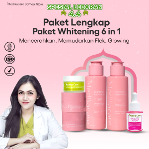 Medika Care Premium Whitening Set 6 in 1 Mencerahkan Memudarkan flek Glowing