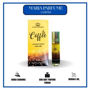 Perbox isi 6 botol minyak wangi Coffee perbotol isi 6 ml