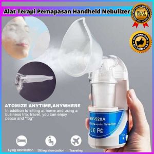 COD TaffOmicron Alat Terapi Pernapasan Ultrasonic Steam Inhale Nebulizer - MY-520A / nebulizer alat uap mini portable redakan flu radang tenggorokan melegakan nafas bahan kokoh terlaris terbaru dewasa anak manjur terbaik rekomended paling top tren viral