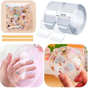 เทปสองด้าน พลาสติก ฟองอากาศ บอลลูน สำหรับงานฝีมือ DIY ชุดของเล่น ปาร์ตี้ โปรดปราน และของเล่นฟิดเจ็ต