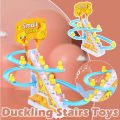 Kids Electronic Educational Toy Duck Penguin Climbing Stairs Track Toy Train Track toy. 