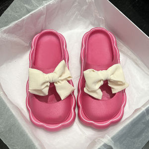 (พร้อมส่ง) รองเท้าแฟชั่นเกาหลี โบว์หวาน รองเท้าสวม รองเท้าแตะ รองเท้าแตะสวมเกาหลี รองเท้าแฟชั่นผู้หญิง