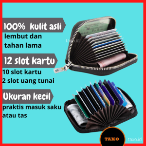 Dompet Kartu Untuk Tempat Kartu ATM Kartu Nama ID Card Kredit Card Bahan Kulit Pria Wanita Terlaris
