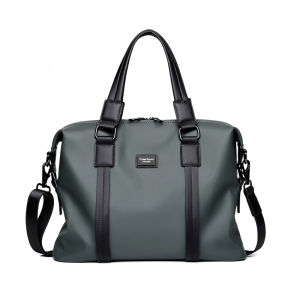 Mens Light Luxury Handbag Large Capacity Waterproof Business Briefcase Shoulder Bag Trend Messenger Crossbody Bag