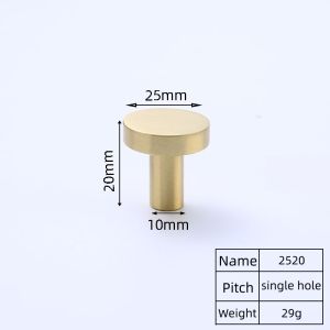 Homepeas® Gold Furniture Handle Brass Knobs European T Bar Handles Drawer Pulls Kitchen Cabinet Knobs Handles Hardware