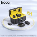 [24 Giờ Tàu] HOco L17 Gốc 100% Dual-Mic Micro dây chuyền không dây kỹ thuật số Microphone (IP/type-C) Với hộp sạc Cho Vlogging phát trực tiếp Plug-Play. 
