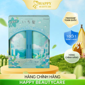 Set Dầu Gội Và Dầu Xả Hương Bạc Hà Sảng Khoái Mát Lạnh Ichikami Mint Shampoo And Conditioner ( 480mL Và 480G )