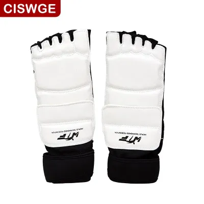 [COD] CISWGE SPORTS Taekwondo Leather Foot Gloves Sparring Karate Ankle Protector Guard Gear Boxing Martial Arts Foot Guard Sock Adult Kid