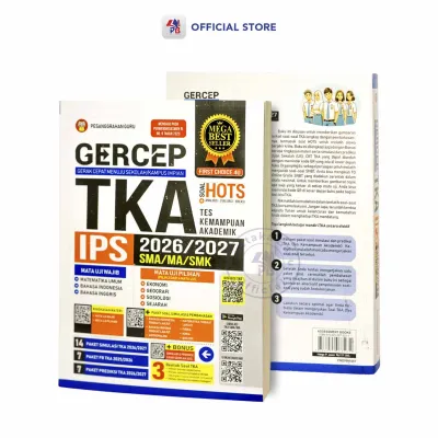 Buku TKA IPS SMA MA SMK 2026 2027 / Gercep TKA IPS SMA/MA /SMK 2026 - 2027 + Soal HOTS / YRAMA WIDYA