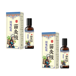 Moxa Moxibustion Liquid Relief Joint Lumbar Knee Neck Pain Soothing Activating Collaterals Joint Care Liquid Miaofang Chuanxiong Red Lotus Herb