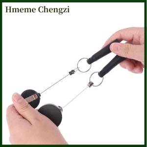 Hmeme Camping Heavy Duty Retractable Pen Cap Pull Keychain Holder Reel Carpenter Pencils Anti Lost Rope Key Ring Chain Belt Clip