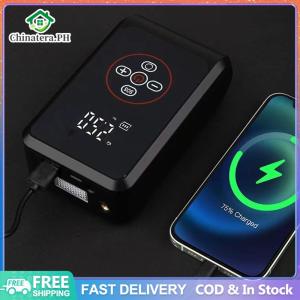 12V Battery Emergency Backup Auto-Shutoff Tire Pump Tire Inflator Portable Air Pump Compressor for Cars Trucks SUV Gifts for Men