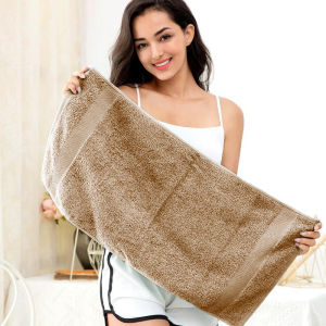 Handuk Wajah Leher Cokelat 35x70 Cotton 100% Tebal Lembut Termurah Terlaris