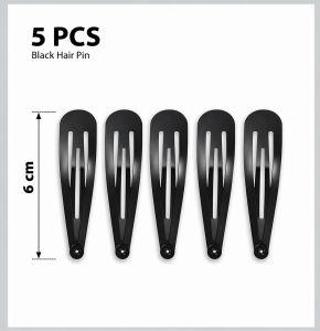 Snap Hair Clip School Hair Pin Black BB Clip Barrette Clip Bundle Premium Quality