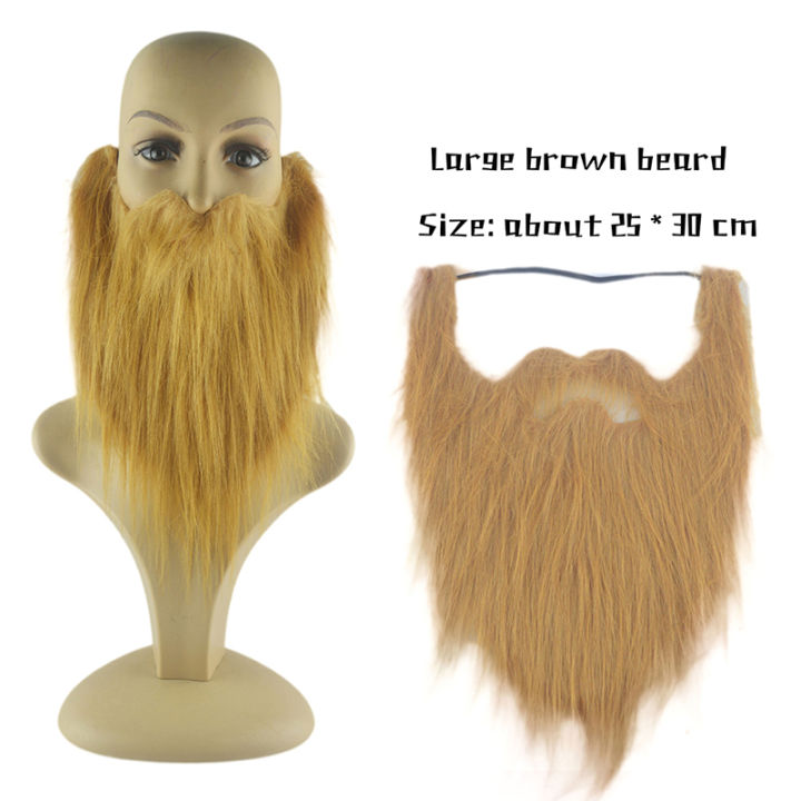 Eioce DIY Fancy Dress Fake Beard Long Fluff Beards Cosplay Costume Props Simulation Lazada PH