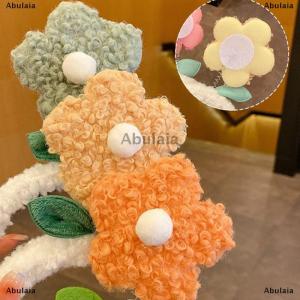 [COD] Abulaia Creative Lamb Plush Flower Hairbands For Girl Woman Cute Korean Headwear Head Hoop Headbands Hair Accessories Ornaments