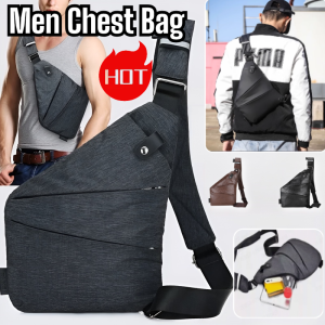 Multifunctional Chest Bag Mens Trendy Crossbody Bag Casual Waist Bag Shoulder Bag