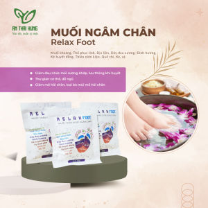 Muối ngâm chân thảo dược THÁI HƯNG - Relax Food 36gr - Giảm đau nhức xương khớp khủ mùi hôi chân giúp ngủ ngon