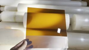 Yellow Tea Translucent Acrylic Sheet 2-10mm Square Plexiglass Perspex Panel for LED Sign Model Building DIY