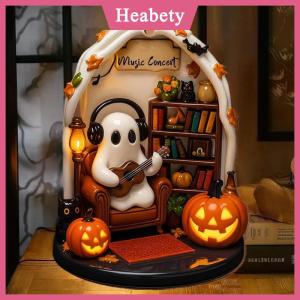 Heabety Dễ Thương Đọc Ma Halloween Ma Đồ Trang Trí 2D Phẳng Acrylic Mặt Dây Chuyền Halloween Treo Trang Trí Nội Thất