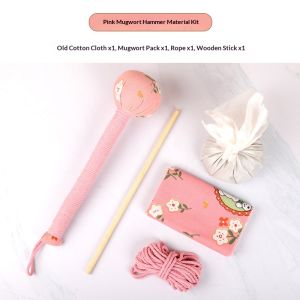 QIHUISHI Búa mát xa thảo dược ngải cứu dành cho cổ lưng vai và liệu pháp thư giãn cơ thể