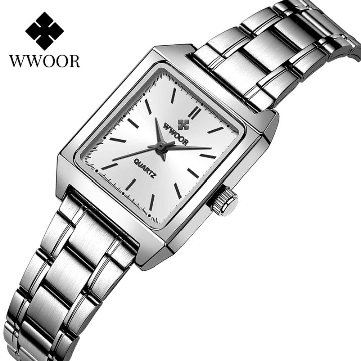 WWOOR Luxury Brand Women Watches Simple Analog Clock Ladies Stainless  Steel/Leather Waterproof Quartz Fashion Wrist Watches Lazada PH