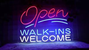 Open Walk Ins Welcome Neon Sign Led Open Business Signs for Shop Bar Club Pub Barber Shop Restaurant Wall Decor Signboard Light