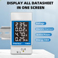 4IN1 Din Rail AC Monitor 110V 220V 100A Voltage Current Watt KWH Power Energy Meter VOLT AMP Voltmeter Ammeter Wattmeter. 