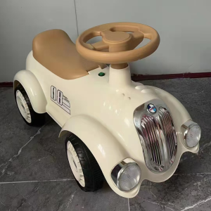 Antique scooter for children fashionable full of lights and music with trunk for storage