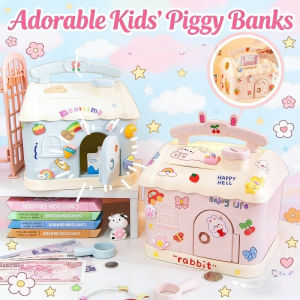Kids Piggy Bank for Kids Students Large Capacity Coin Saving Box Cute Cartoon Money Container Novelty Gifts
