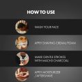 มีดโกนหนวดใหม่ Gillette Mach3 Charcoal Shaving Razor สำหรับผู้ชายพร้อมแถบ Lubrastrip ที่ปรับปรุงใหม่พร้อมสัมผัสของถ่านเพื่อการโกนที่เกลี้ยง. 