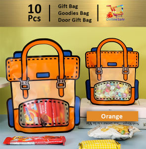 Gift Bag 10pcs (123) School Bag Zip lock Zipper Bag V2 Kindergarten School Birthday Childrens Day Goodies Bag Snack Candy Packaging Hand Ziplock Begs