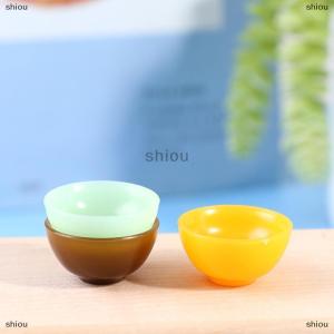[COD] shiou 5 chiếc mô hình bát tròn thu nhỏ Nhà búp bê 1:12 phụ kiện ăn nhà bếp