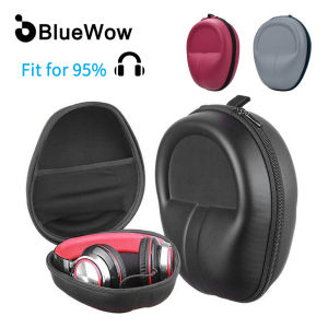 Bluewow S12 Headphones Case for Wireless Bluetooth HeadphoneHeadset CaseCarrying Hard shell Protective Storage Replacement Travel Pouch Box Foldable Headset Earphones