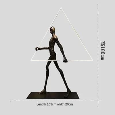 HEIKESZ Humanoid Art Floor Lamp Sales Department Model Room Exhibition Hall Hotel Creative Body Sculpture Living Room Decoration Decorative Lamp Warm Room Lamps Light Chandelier for Living Chandelier Bedroom Chandelier Lights Room Lighting Ceiling