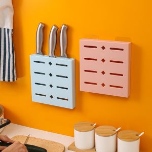 Kitchen Wall Hanging Knife Rack Knife Storage Rack Knife Holder Knife Holder Punched Knife Stone Shelf Rack