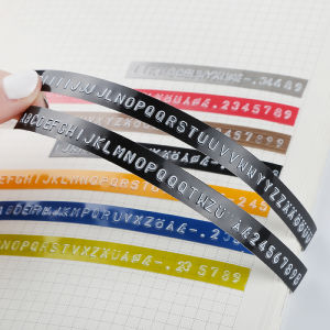 DIY Mini Portable Manual Label Maker 3D Embossing Label Printer Writer Typewriter Machine with 5 Rolls Refill tape Plastic PVC 9mm Label Tapes for Motex