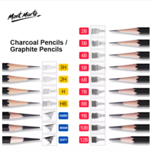 Mont Marte 2B 2H graphite Pencil Mont Marte Graphite pencil