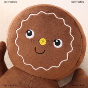 [COD] Technicolore Christmas Decoration Toys Cute Gingerbread Man Plushie Toy Doll Cartoon Soft Anime Toy Pillow Home Decor Kids Gift