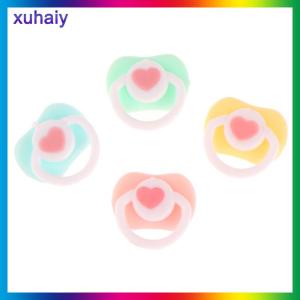 xuhaiy 5 cái núm vú giả búp bê mini đáng yêu Đồ dùng nhà chơi núm vú giả cho búp bê ob11 BJD Búp bê em bé Đồ chơi trẻ em phụ kiện núm vú giả cho em bé