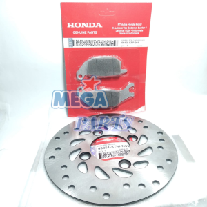 Piringan Cakram Belakang supra x + Kampas rem Supra x 125 Fi SONIC blade new Honda KTM Batman CS1