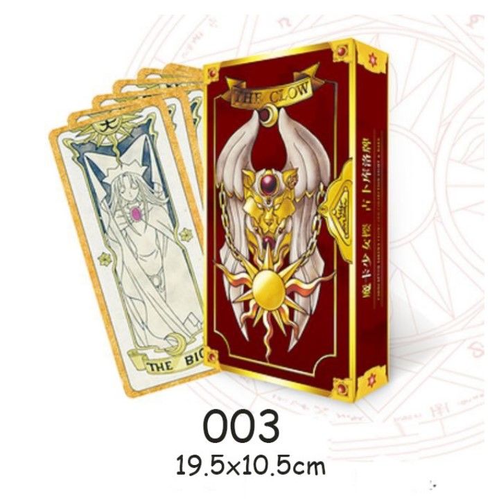 Combo Bài Tarot Clow card/Cardcaptor Sakura/KINOMOTO SAKURA Phiên Bản Màu Nâu Tặng Túi Đựng Bài, Thảm Trải Bài Tarot