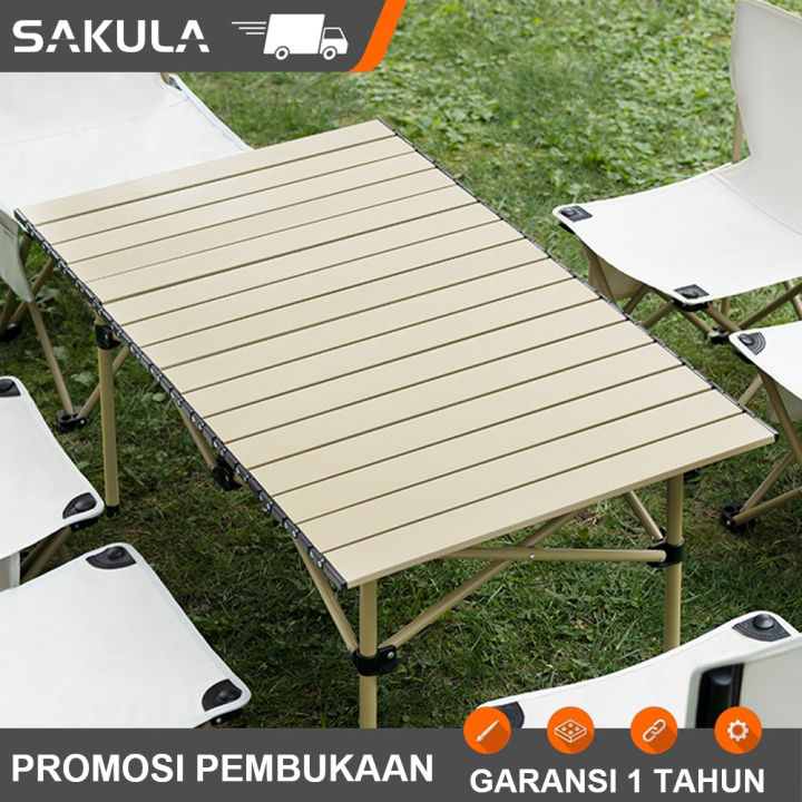 Sakula Meja Lipat Outdoor Aluminium Meja Lipat Portable Meja Lipat